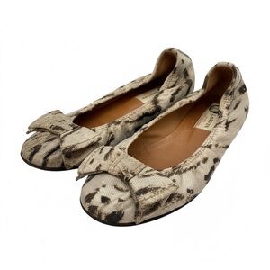 Lanvin Animal Print Ballet Flats